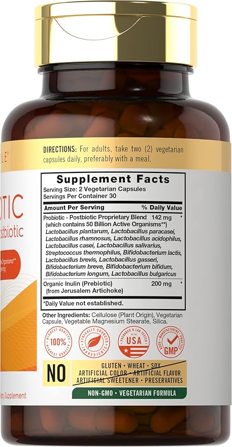 Probióticos | 50 mil millones de UFC | 60 cápsulas