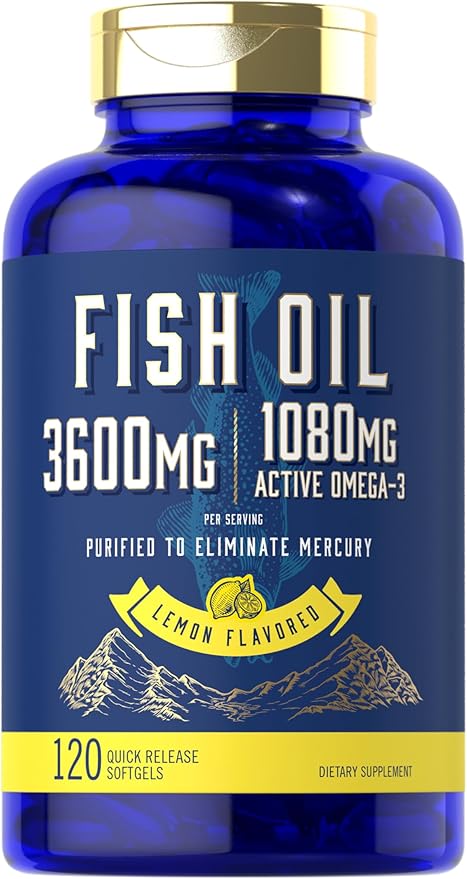 Aceite de pescado | 1080 mg Omega 3 | 120 unidades